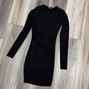 Zara Cut Out Long Sleeve Mini Dress